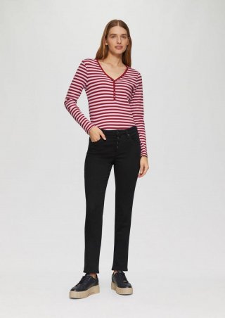 s.Oliver Jeans Betsy / Slim Fit / Mid Rise / Slim Leg - schwarz