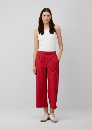 s.Oliver Leichte Culotte aus Baumwollmix im Relaxed Fit - mohnrot