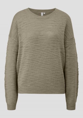 s.Oliver Strickpullover mit Strukturmuster - tannengrün