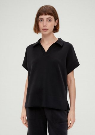 s.Oliver Sweatshirt aus Modalmix - schwarz