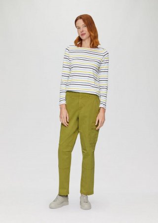 s.Oliver Lässige Cargohose mit Nahtdetails - guacamole