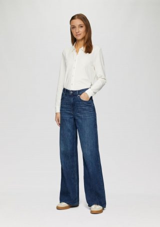 s.Oliver Jeans Suri / Regular Fit / High Rise / Wide Leg - blau