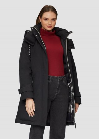 s.Oliver Funktionsparka mit Smart-Heat-Funktion - schwarz