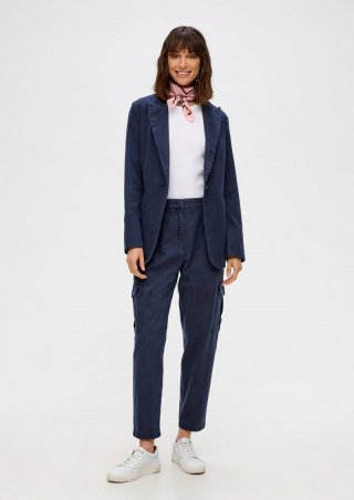 s.Oliver Relaxed: Cargohose aus Twill - navy