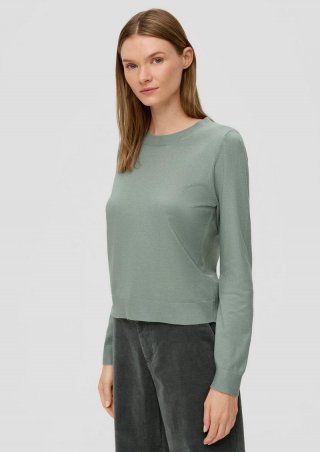 s.Oliver Pullover aus Viskosemix - salbeigrün