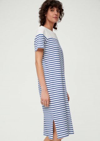 s.Oliver T-Shirtkleid aus reiner Baumwolle - ozeanblau