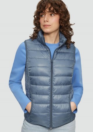s.Oliver Steppweste mit Stehkragen - blassblau