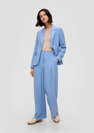 s.Oliver Palazzo-Hose mit extra hohem Bund - himmelblau