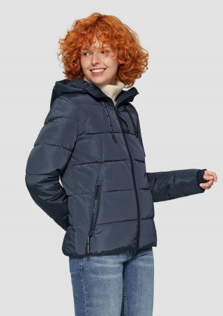 s.Oliver Wattierte Steppjacke mit Kapuze - tiefblau