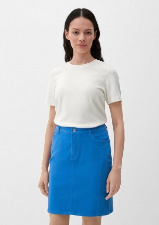 s.Oliver Rock in Denim-Optik - royalblau