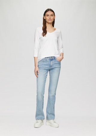 s.Oliver Jeans Beverly / Slim Fit / Mid Rise / Bootcut Leg - blau