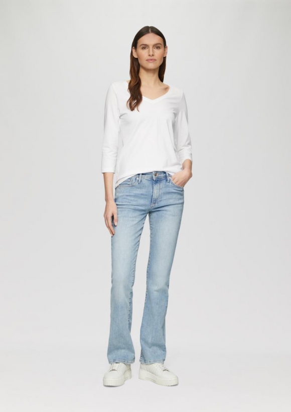 s.Oliver Jeans Beverly / Slim Fit / Mid Rise / Bootcut Leg - blau