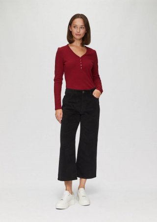 s.Oliver Elastische Culotte aus Cord - schwarz
