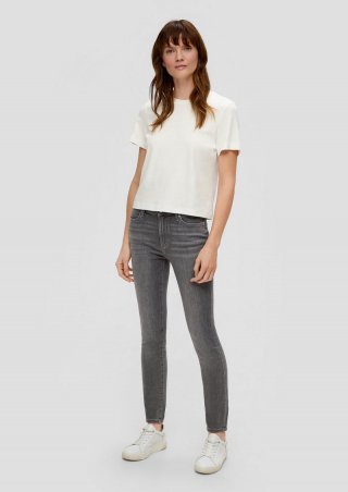 s.Oliver Jeans / Skinny Fit / Mid Rise / Skinny Leg - schiefergrau
