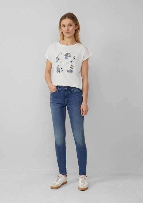 s.Oliver Jeans Izabell / Skinny Fit / Mid Rise / Skinny Leg - dunkelblau