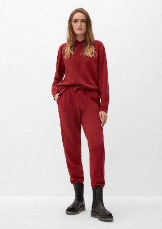 s.Oliver Jogpants aus leichtem Sweat - rubinrot