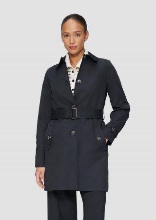 s.Oliver Leicht gefütterter Mantel im Trench-Stil - navy