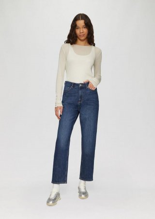 s.Oliver Jeans Tizie / Slim Fit / High Rise / Tapered Leg / Inch Sizes - blau