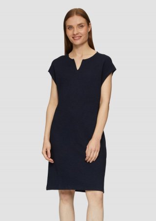 s.Oliver Ärmelloses Kleid im Fabricmix - navy