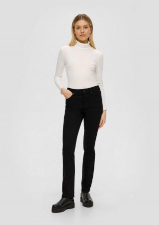 s.Oliver Jeans Beverly / Slim Fit / High Rise / Bootcut Leg - schwarz