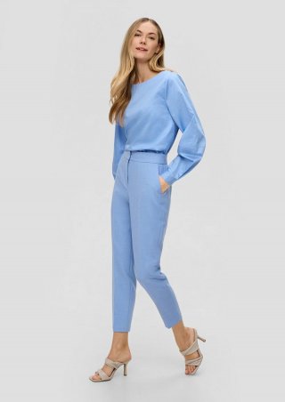 s.Oliver Businesshose in Ankle-Länge - himmelblau