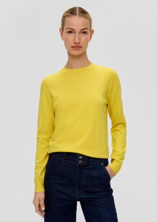 s.Oliver Pullover aus Viskosemix - gelb
