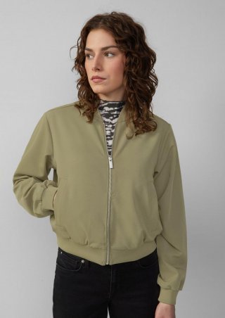 s.Oliver Blouson mit Stehkragen - olivgrün