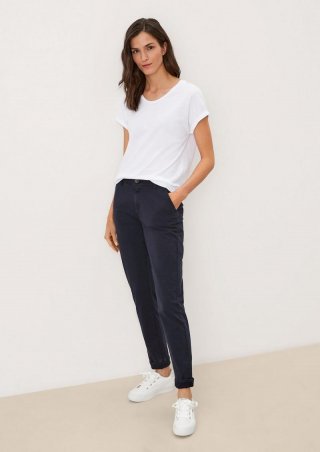 s.Oliver Regular Fit: Stretch-Chino - navy
