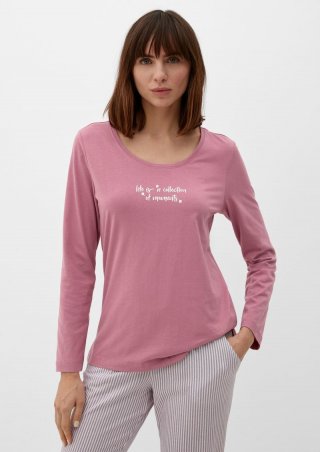s.Oliver Weiches Pyjamaoberteil - rosa
