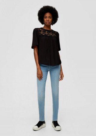s.Oliver Jeans Sadie / Skinny Fit / Mid Rise / Skinny Leg - blau