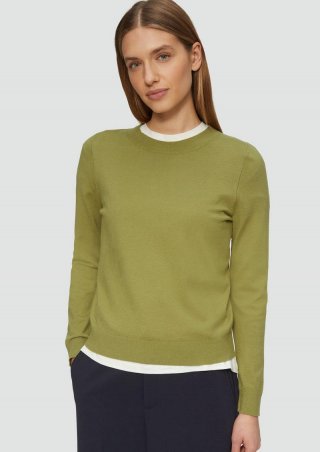 s.Oliver Strickpullover aus Viskosemix - guacamole