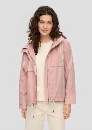 s.Oliver Kapuzenjacke mit Garment Wash - zartrosa