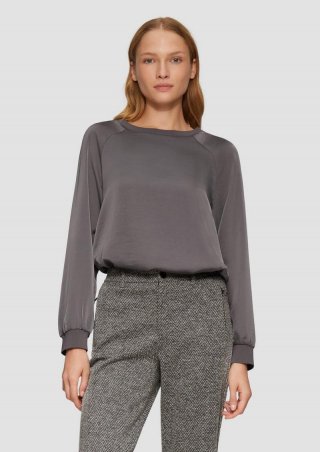 s.Oliver Hose aus Interlock-Jersey mit Flared Leg - dunkelgrau