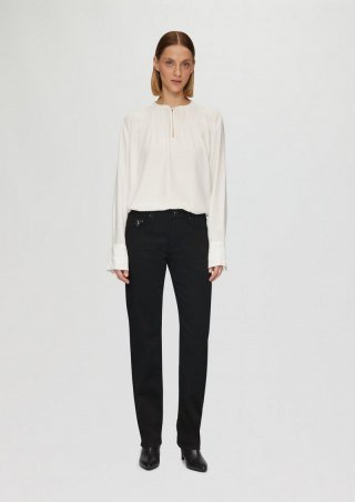 s.Oliver Jeans Karolin / Regular Fit/ High Rise / Straight Leg / Paillettendetails - schwarz