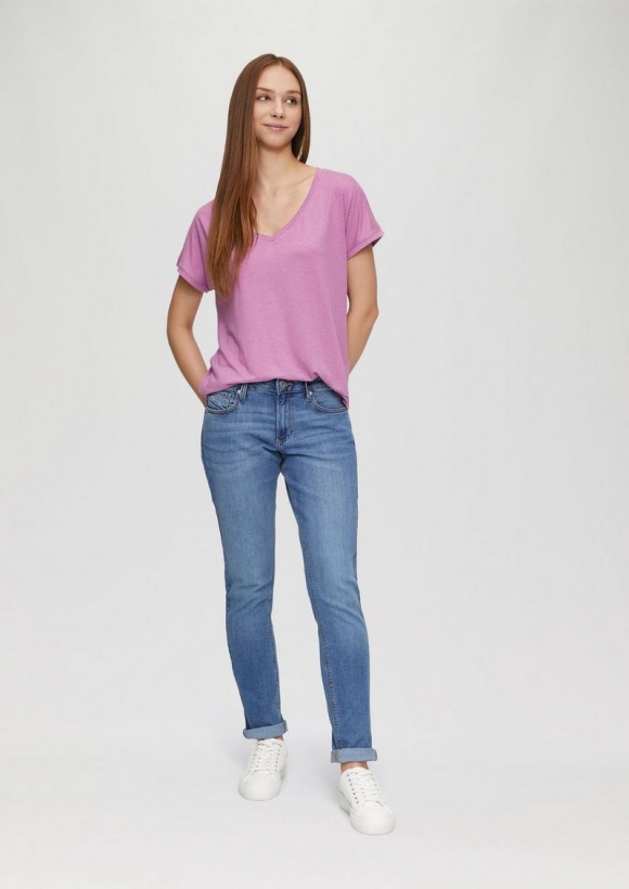 s.Oliver Jeans Catie / Mid Rise / Slim Leg - blau