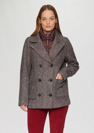 s.Oliver Cabanjacke mit herausnehmbarem Einsatz - bordeaux