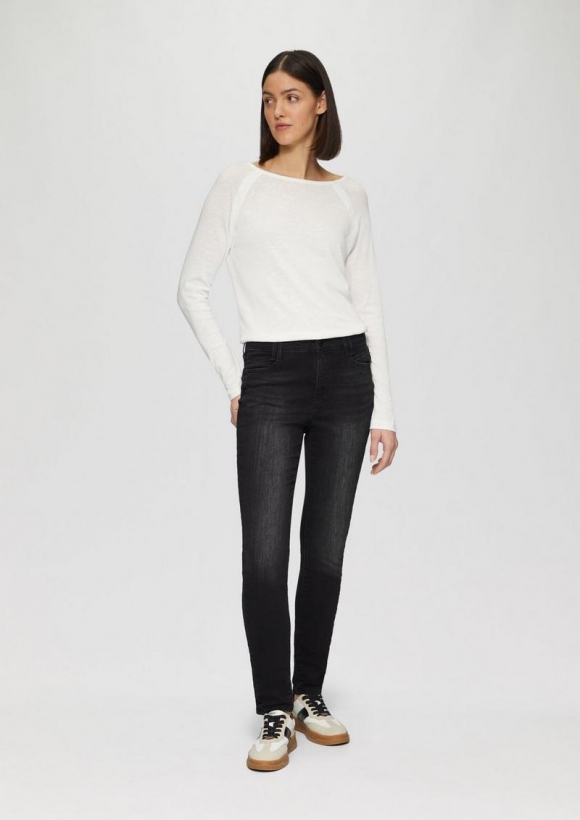 s.Oliver Jeans Izabell / Skinny Fit / Mid Rise / Skinny Leg - dunkelgrau
