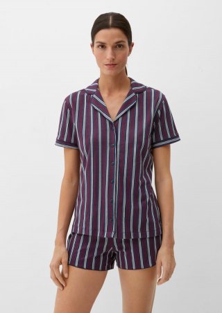 s.Oliver Kurzer Pyjama aus Jersey - flieder