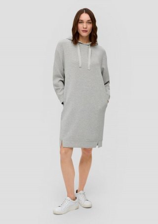 s.Oliver Sweaterkleid aus Modalmix - grau meliert