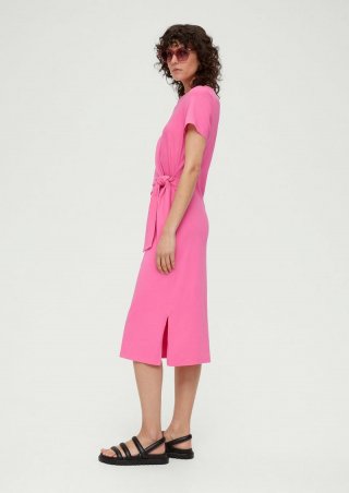 s.Oliver Kleid aus Baumwollstretch - pink