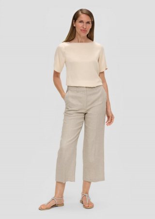s.Oliver Culotte aus Leinenmix - beige