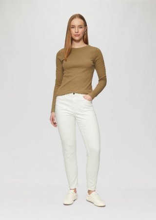 s.Oliver Ankle-Jeans Sadie / Skinny Fit / Mid Rise / Skinny Leg - ecru