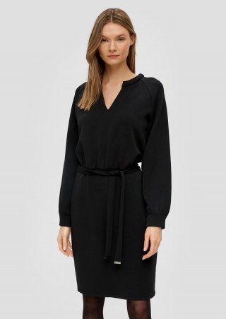 s.Oliver Kleid mit Raglanärmlen - schwarz