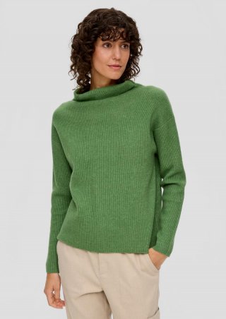 s.Oliver Pullover in Rippstrick-Qualität - grün