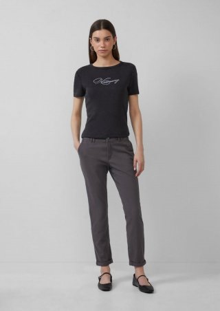 s.Oliver Chino aus Baumwollstretch - dunkelgrau
