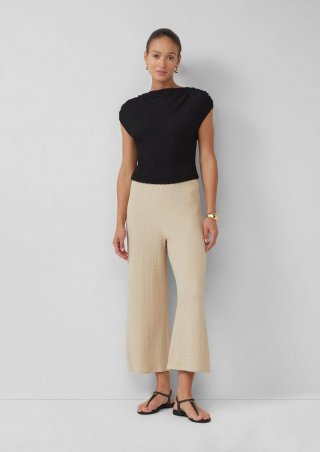 s.Oliver Strukturierte Culotte - beige
