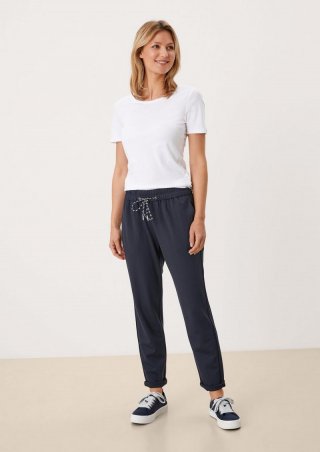 s.Oliver Regular Fit: Interlock-Jogpants - navy