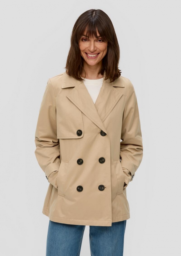 s.Oliver Cabanjacke aus Baumwollmix - beige