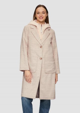 s.Oliver Wollmantel mit herausnehmbarem Teddy-Einsatz - beige