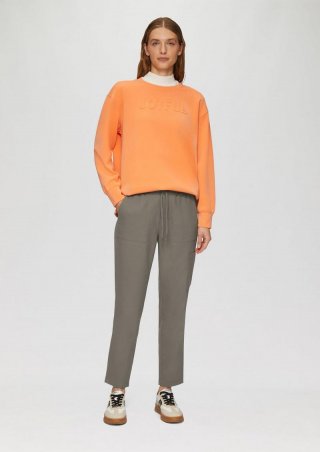 s.Oliver Twill-Hose mit Cargotasche und Elastikbund - karamell